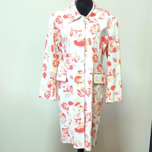 1 Madison Jackets & Blazers - 1 Madison Floral Button-Up Coat